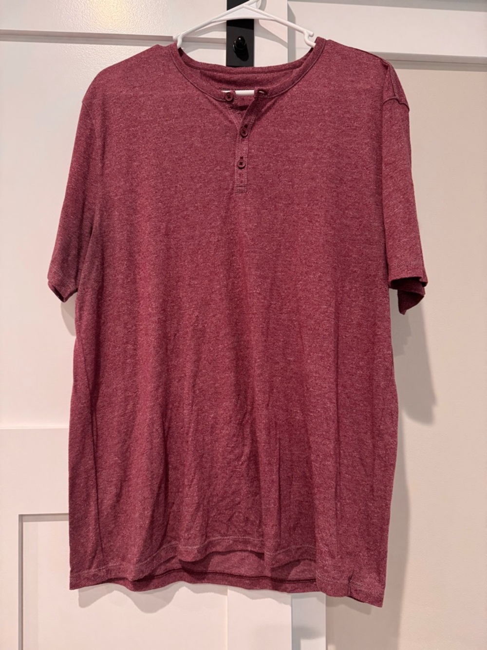 Men's Short Sleeve Shirt - Burgundy